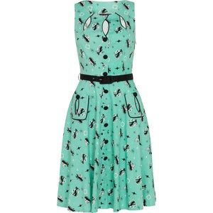 Voodoo Vixen Black Cat Dress